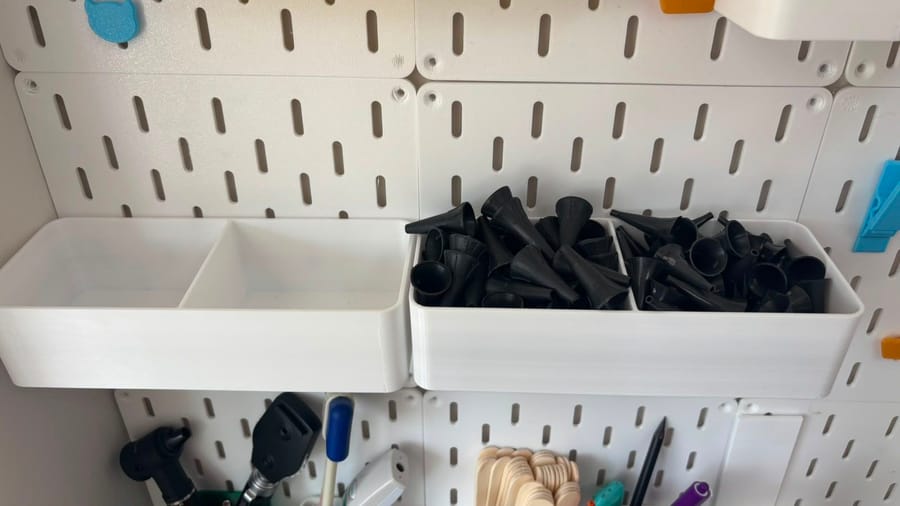 Duvar Panosu İkili Organizer Sepet